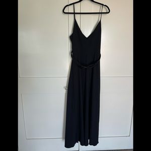 Nicholas Spaghetti strap dress with slit in front